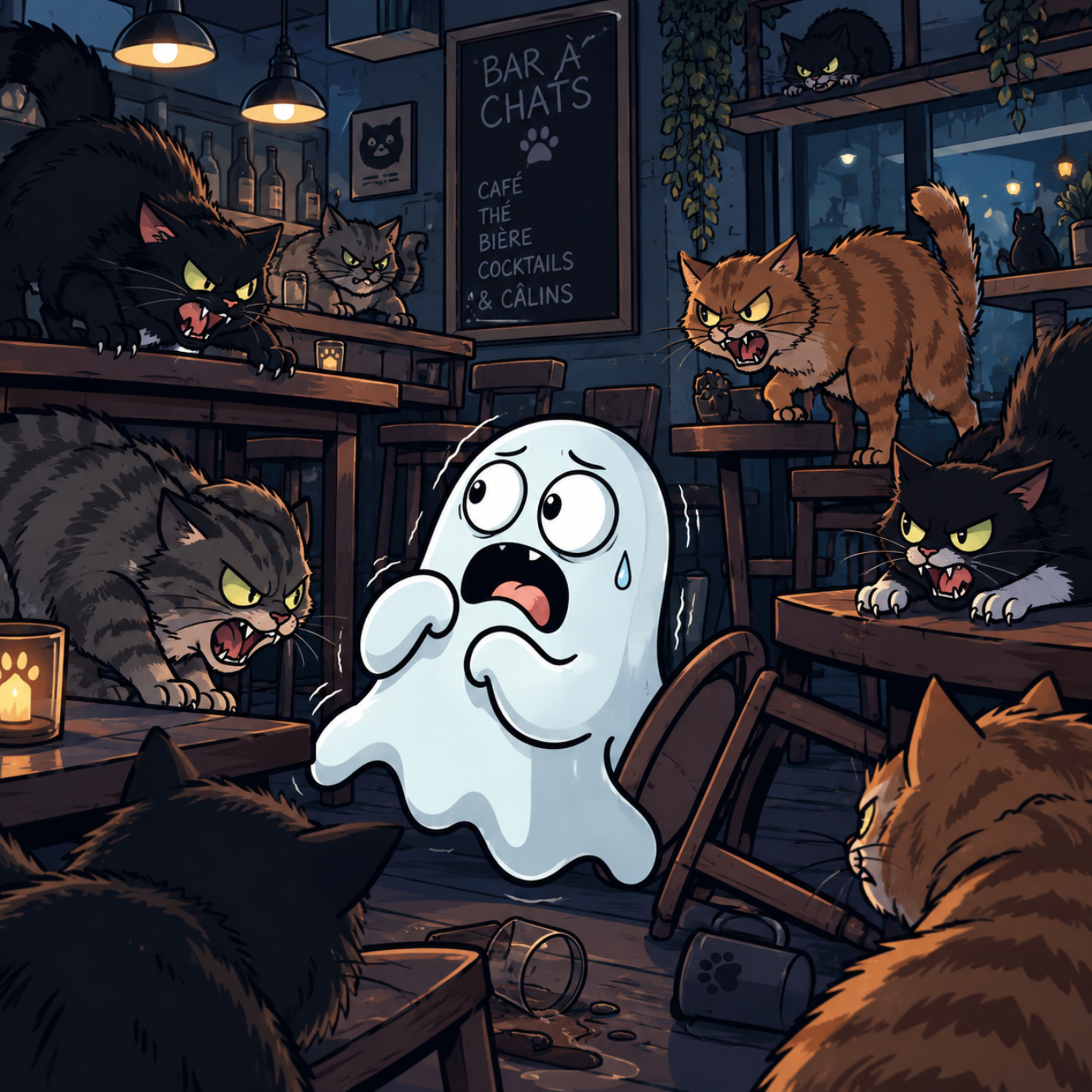 Le Bar à Chats : Le piégé devient la proie 🐈‍⬛🩸 — Dans Le Noir | Histoires d'Horreur et Paranormal