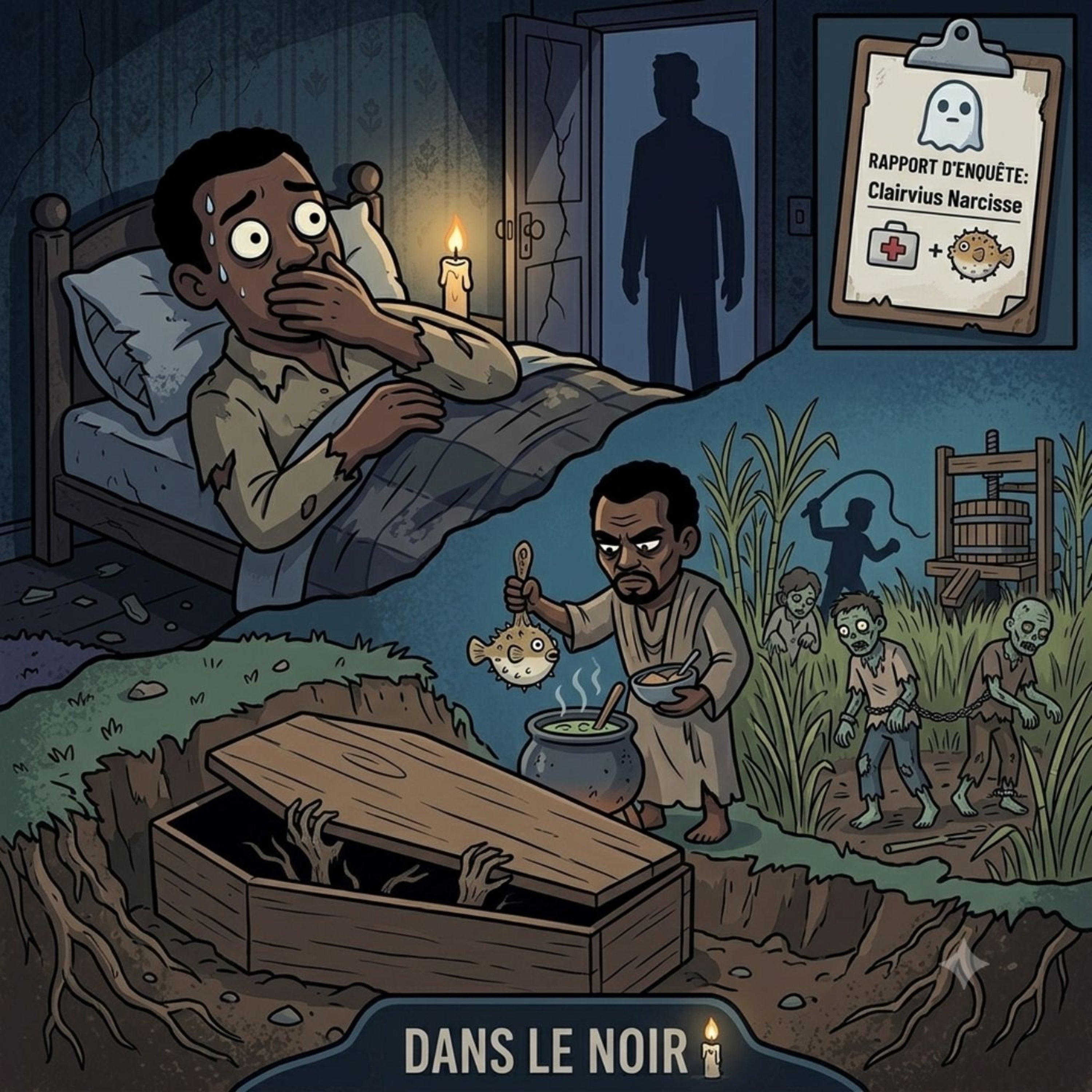 Clairvius Narcisse : L'homme qui a assisté à son propre enterrement 🧟‍♂️ — Dans Le Noir | Histoires d'Horreur et Paranormal